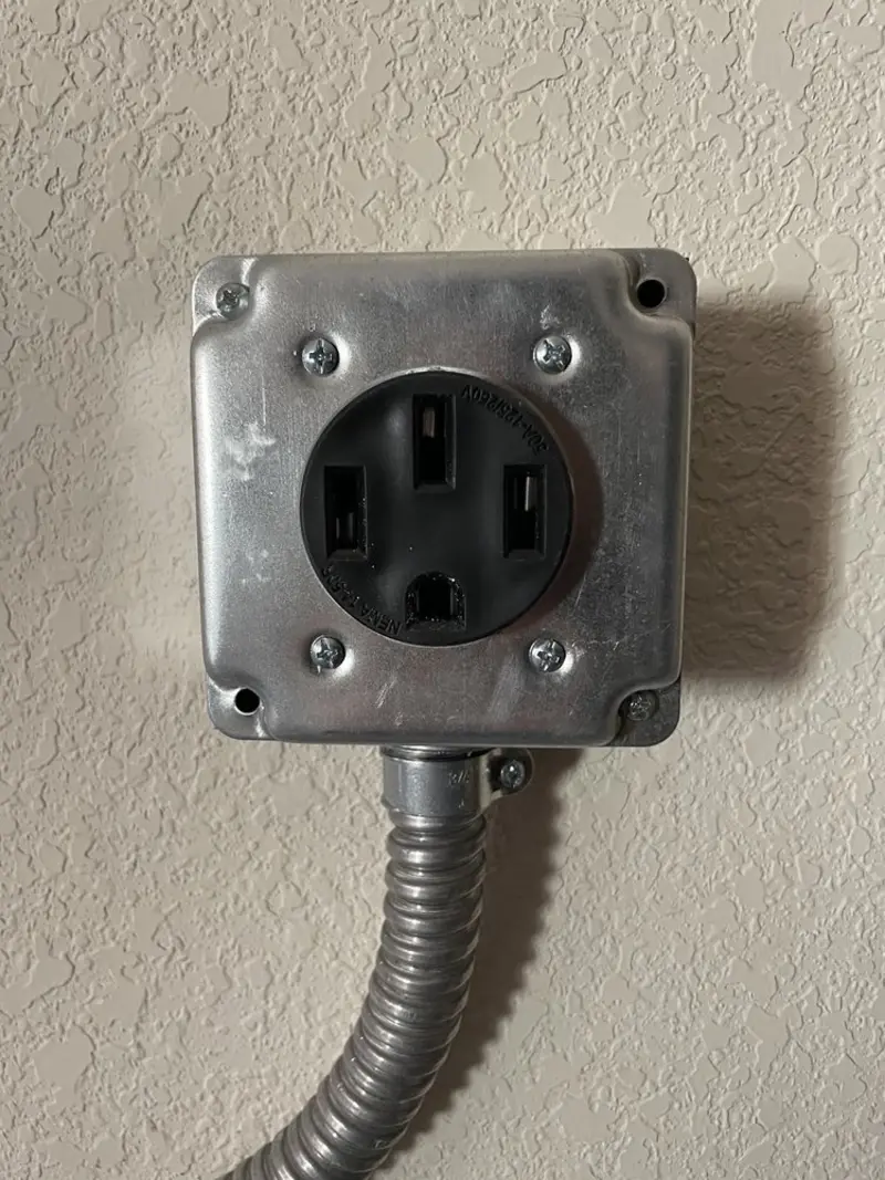 NEMA 14-50 outlet installed for Smart Home Electrical in Paradise